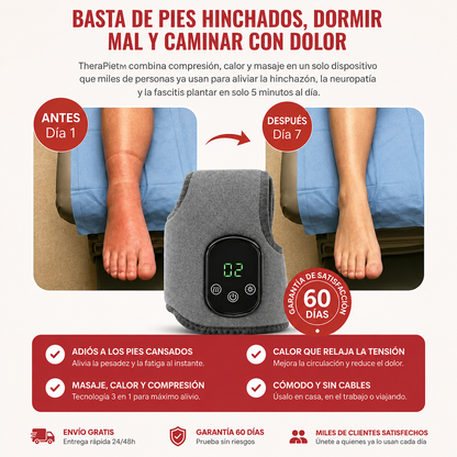 CircuStep™ — Masajeador 3-en-1: Alivia Hinchazón, Neuropatía y Fascitis en 5 Minutos